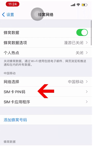 北辰苹果14维修网分享如何给iPhone14的SIM卡设置密码 