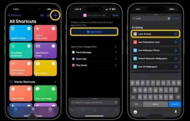 北辰苹果14锁屏维修店分享iPhone14升级iOS16.4后如何创建锁屏快捷方式 