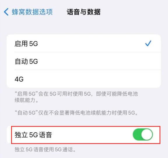 北辰苹果14维修分享iPhone 14 Pro如何开启VoNR 