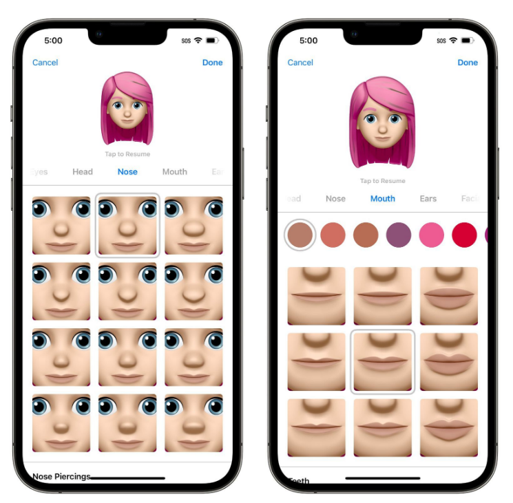 北辰苹果手机维修分享​iOS 16中的拟我表情有了哪些变化和升级 