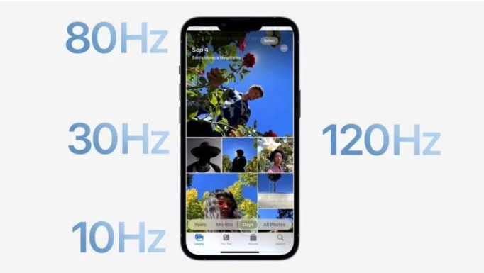 北辰苹果14维修分享iPhone 14有高刷吗 