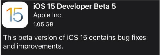 北辰苹果手机维修分享如何升级到iOS15.0 beta5 