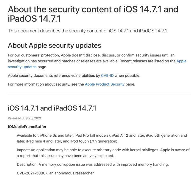 北辰苹果手机维修分享iOS 14.7.1 正式版更新内容及升级方法 