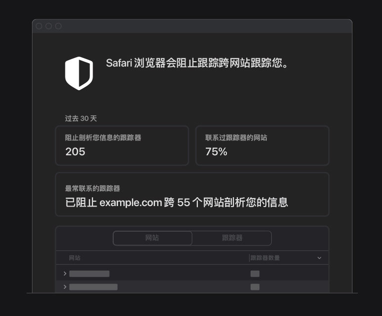 北辰苹果手机维修分享如何在 Safari 浏览器中查看和打开隐私报告 